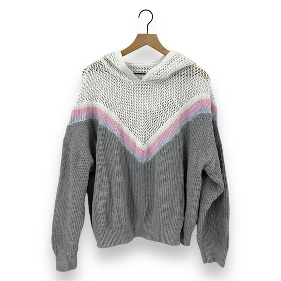 Spiritual Gangster Amar Meshed Up Hoodie in Heather Grey Size XL Extra Large - Picture 7 of 12